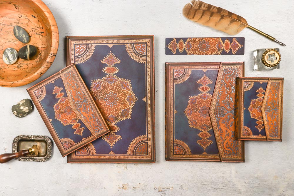 Safavid Indigo - Safavid Binding Art - Hardcover Journals